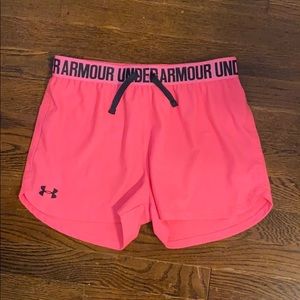 pink under armour shorts